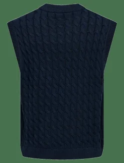 ONSKICKER LIFE RLX 3 CABLE VEST KNIT - Stickade västar