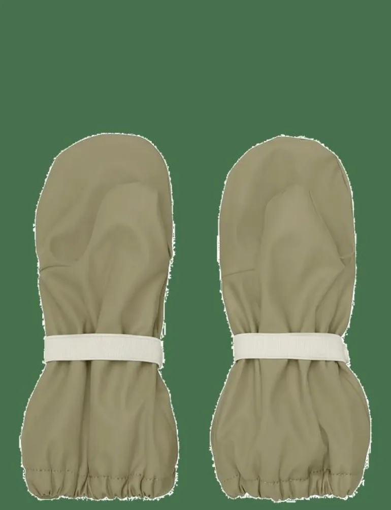 Padded PU-mittens w.fleece - Vantar