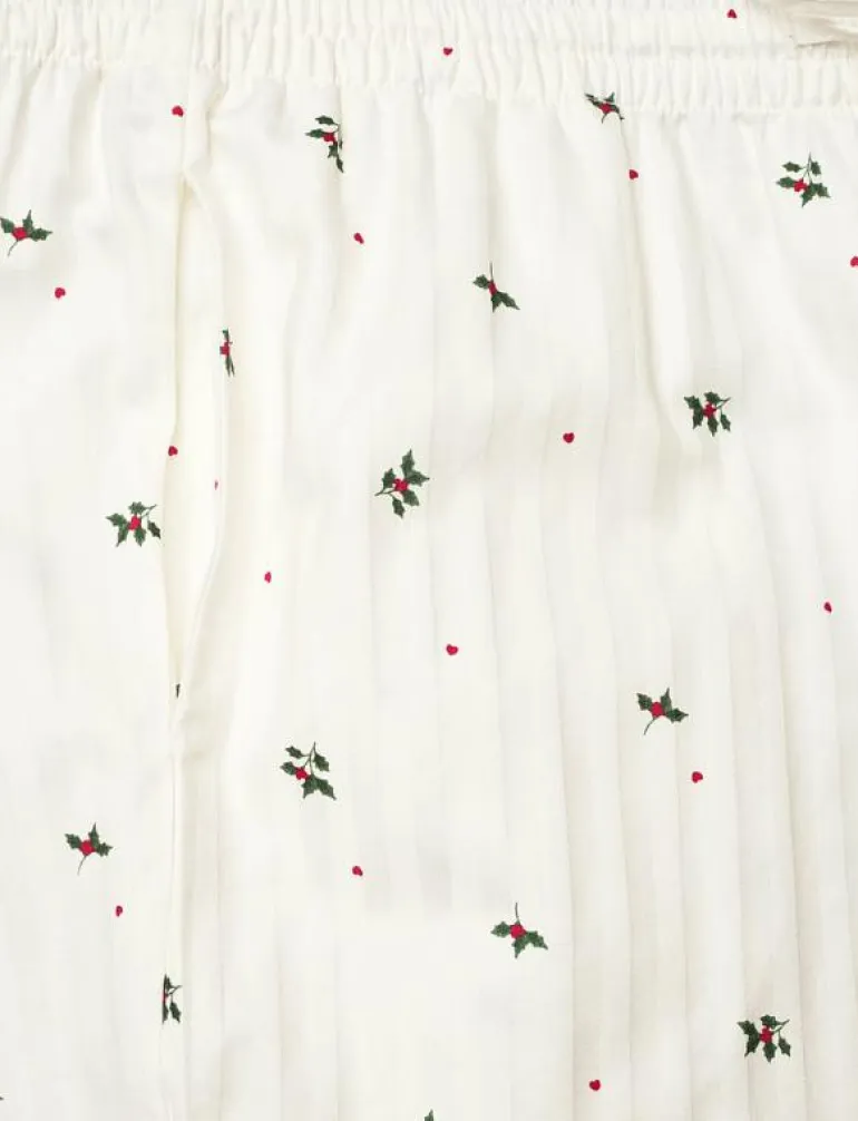 PANT CO JACQUARD MISTLETOE - Nederdelar