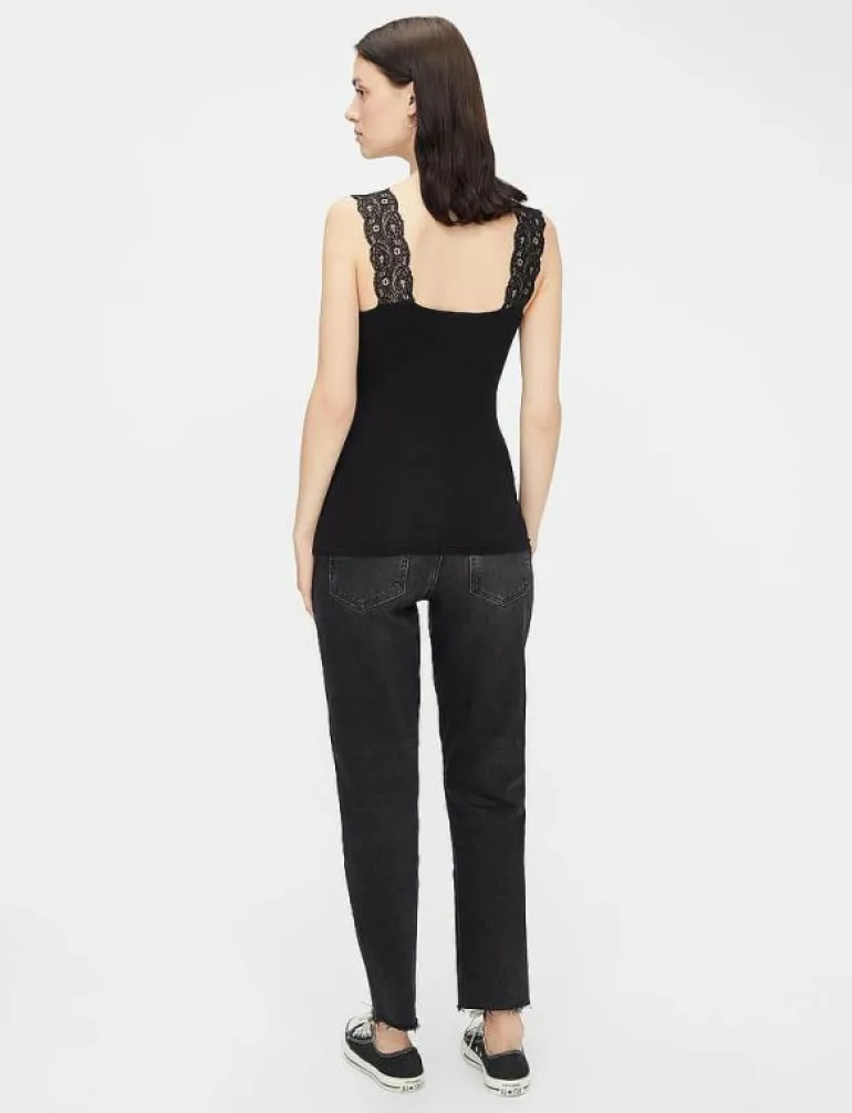 PCBARBERA LACE TOP JRS NOOS BC - Linnen