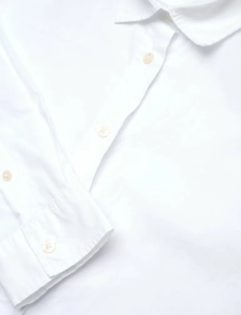 Pernilla Organic Cotton Poplin Shirt - Långärmade