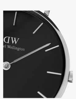 Petite 28 Sterling S Black - Analog klocka