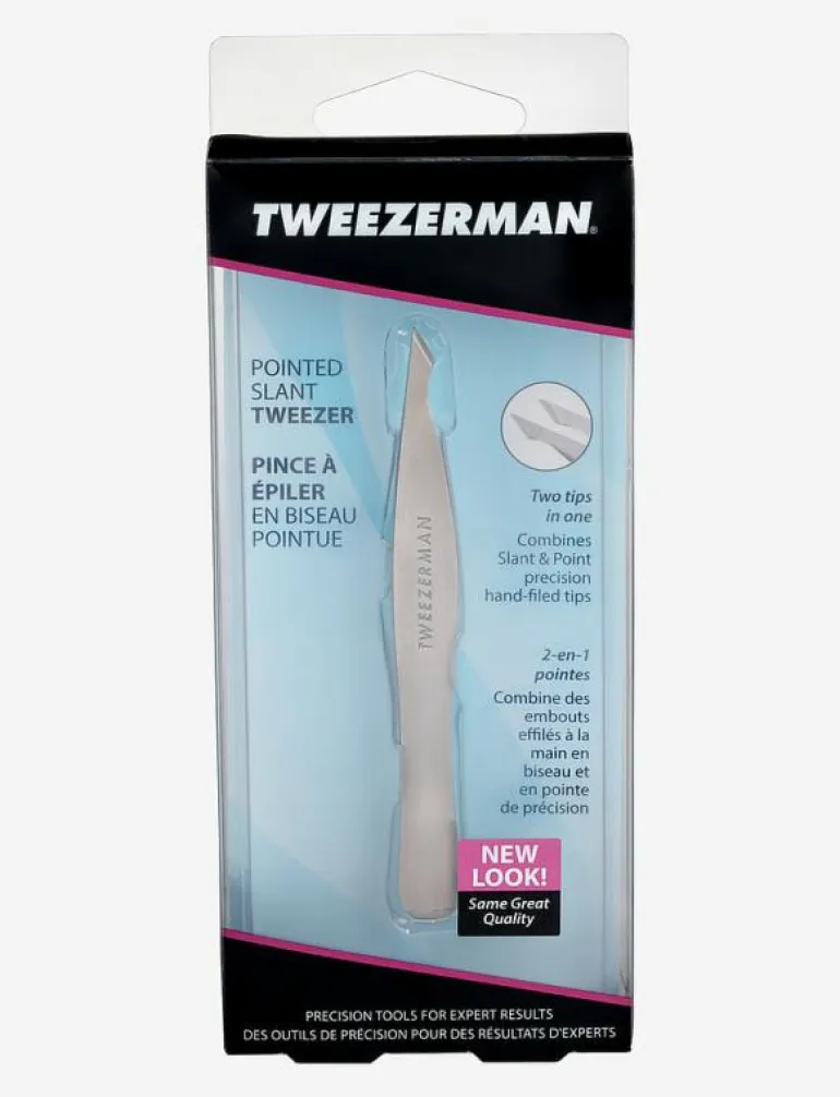 Pointed Slant Tweezer - Ansikte