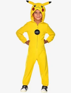POKEMON PIKACHU ONE PIECES WITH HOOD 4-6 - Maskeradkläder