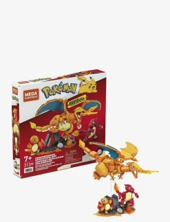 Pokémon Building Toy Kit Charmander Set with 3 Action Figures (313 Pieces) for Kids - Byggsats