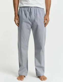 POPLIN STRIPED PYJAMA PANTS - Nederdelar