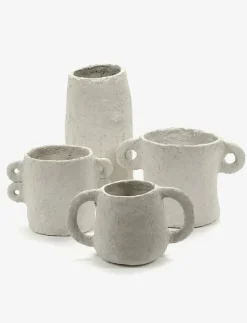 POT MARIE PAPER MACHE BEIGE BY MARIE MICHIELSSEN - Krukor