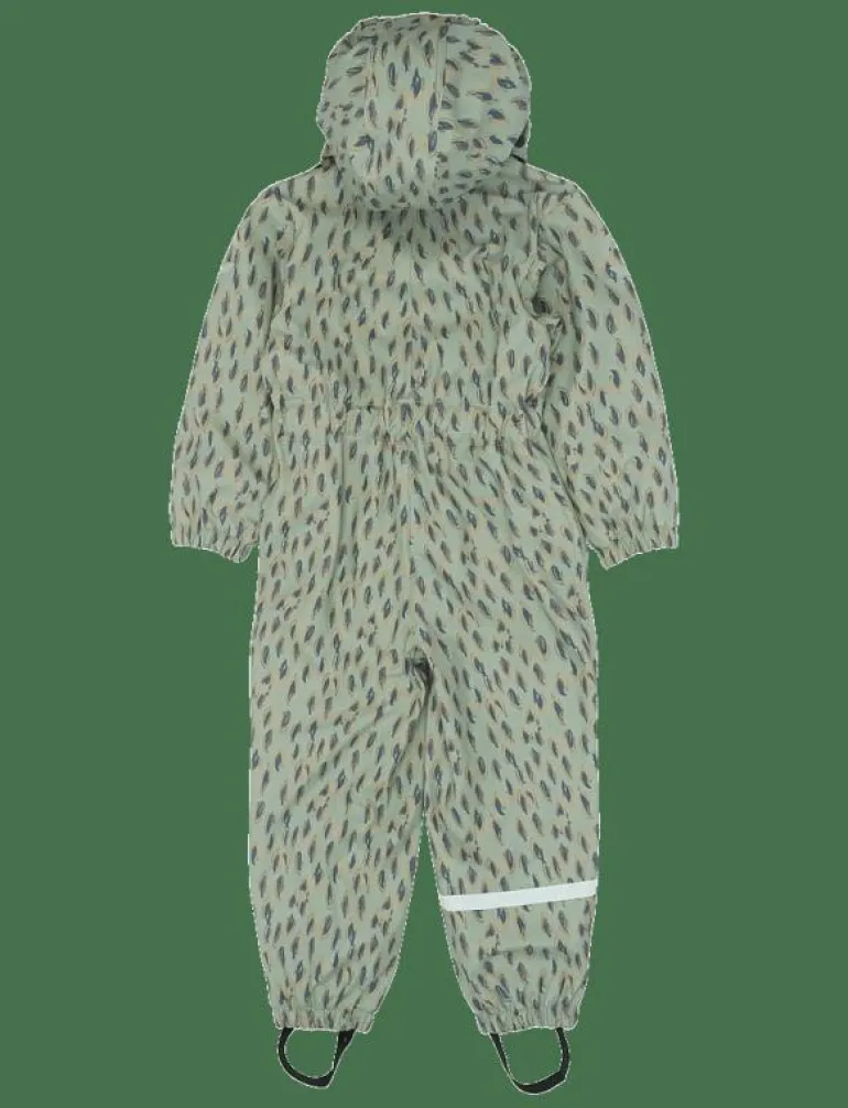 PU AOP Rain Suit with Fleece - Regnoveraller