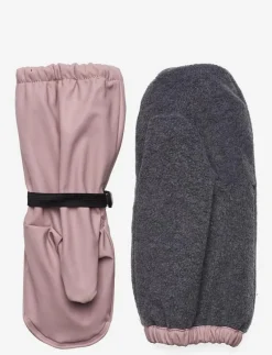 PU Rain Mittens w. Fleece Recycled - Regnvantar