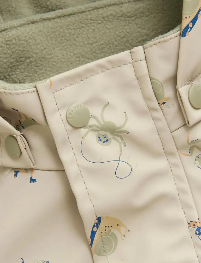 Rainwear Set - AOP, w. fleece - Regnställ