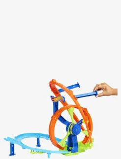 Rapid Launch & Loop Playset with 1:64 Scale Die-Cast Toy Car, Crash & Track Set - Bilbanor