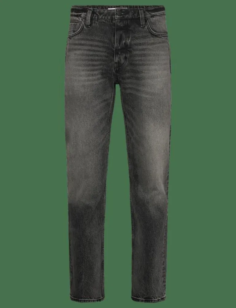 RAY STRAIGHT NIGHTINGALE FADED BLACK - Regular jeans