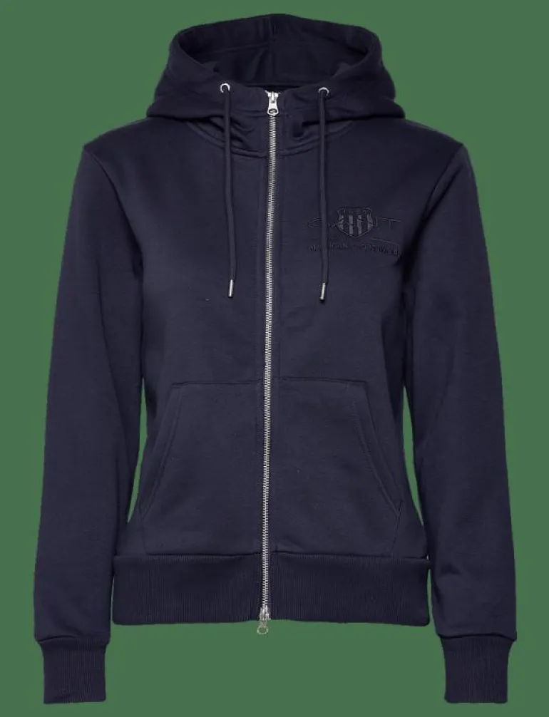 REG TONAL SHIELD ZIP HOODIE - Huvtröjor