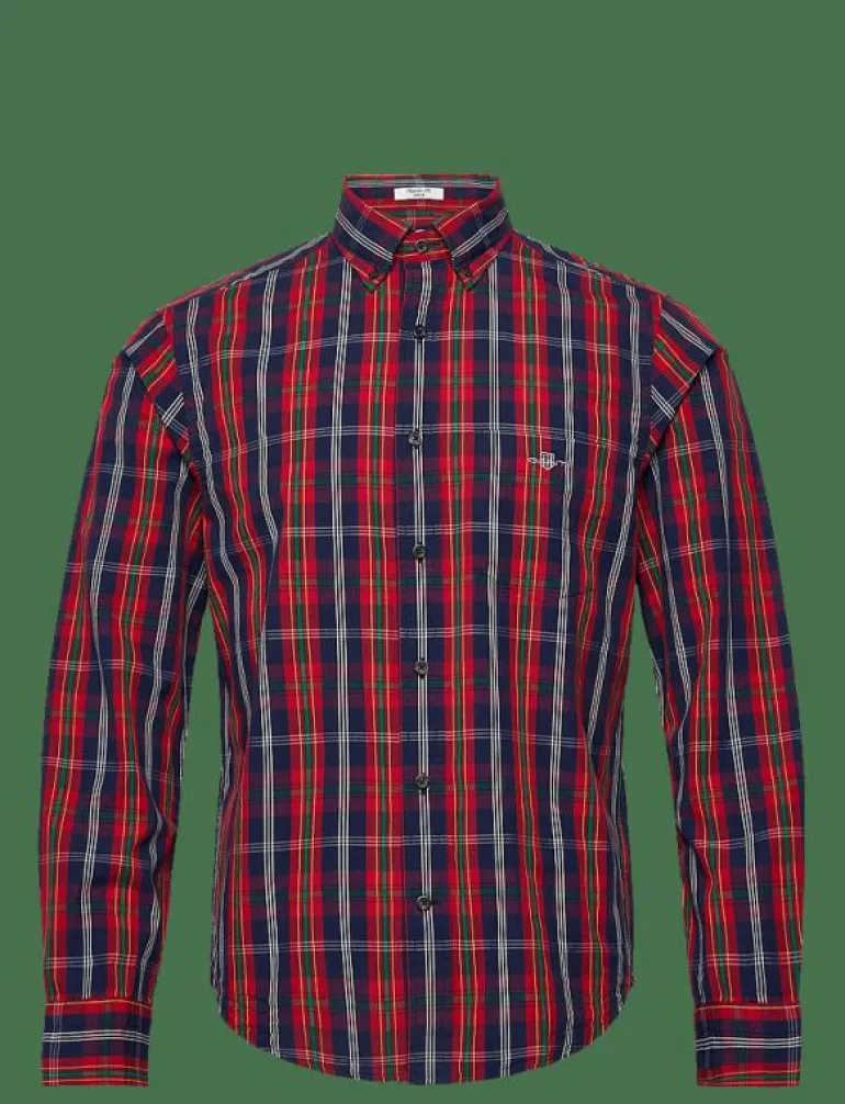 REG UT ARCHIVE POPLIN CHECK SHIRT - Rutiga skjortor