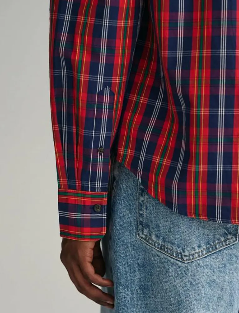 REG UT ARCHIVE POPLIN CHECK SHIRT - Rutiga skjortor