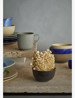 Rhombe Earth Skål Ø11 cm slate - Frukostskålar