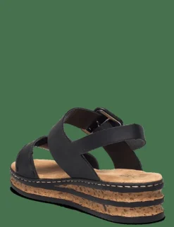 Rieker Ladies' sandals 62950-62 beige - Sandaler