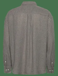 Room shirt Soft Grey Check-44 - Rutiga skjortor