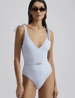 Sally v-neck swimsuit - Baddräkter