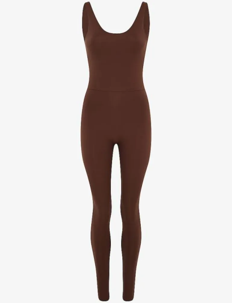 Scoop Back Unitard, Long - Jumpsuits & Bodies