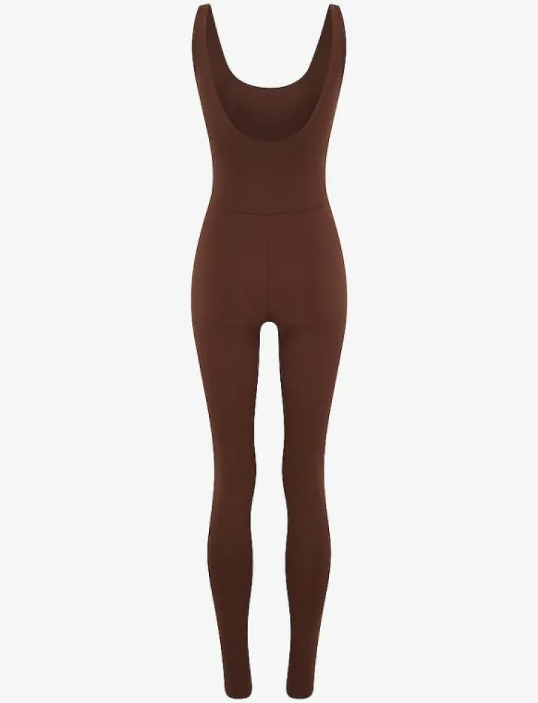 Scoop Back Unitard, Long - Jumpsuits & Bodies