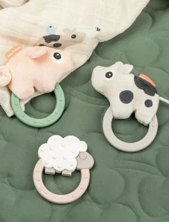 Sensory rattle w/teether Pigee Colour mix - Bitleksaker