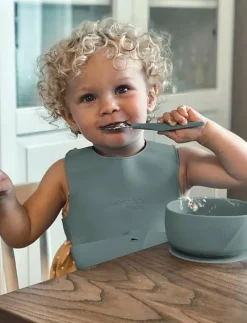 Silicone Suction Bowl Harmony Green - Serveringsset