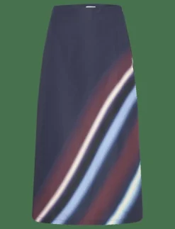 Skirt in ray print - Midi kjolar