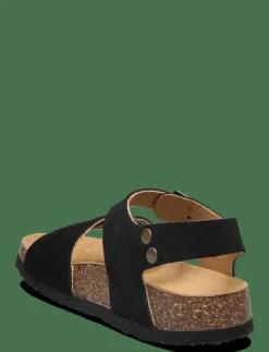 SL JEAN SUEDE BLACK - Sandaler