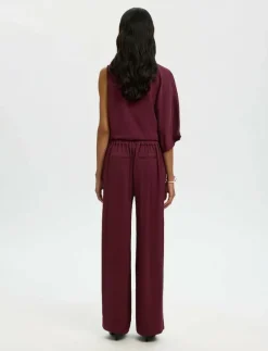 SLFLAURINA MW WIDE PANT B - Vida byxor