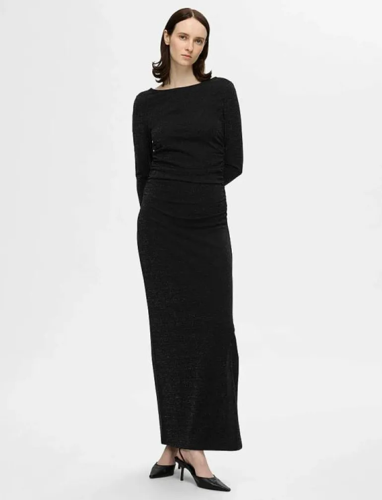 SLFMARWA LS DEEP REVERSIBLE ANKLE DRESS - Maxiklänningar