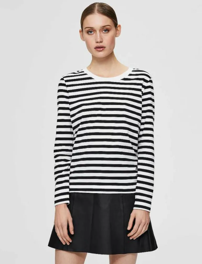 SLFSTANDARD LS TEE STR NOOS - Långärmade toppar