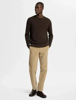 SLHHENNY LS KNIT RELAXED CREW NECK - Rundhalsad