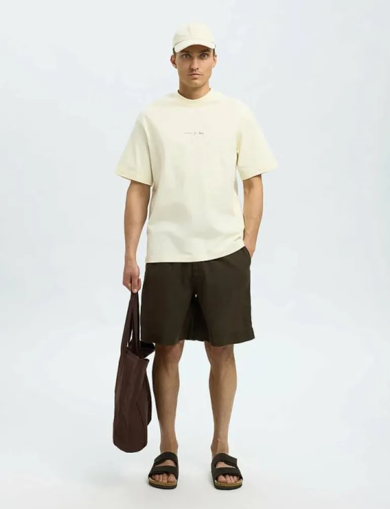 SLHLOOSE-MAGNUS SUN STRING SHORTS - Linneshorts