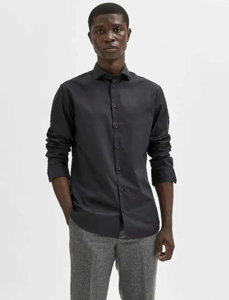 SLHSLIMETHAN SHIRT LS CUT AWAY - Business skjortor