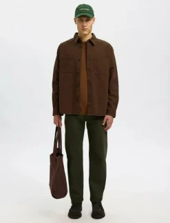 SLHTRAVIS TWILL OVERSHIRT LS NOOS - Jackor & rockar