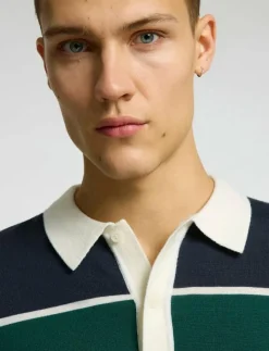 SLHTRAY LS KNIT MERINO RELAXED POLO - Långärmade pikéer