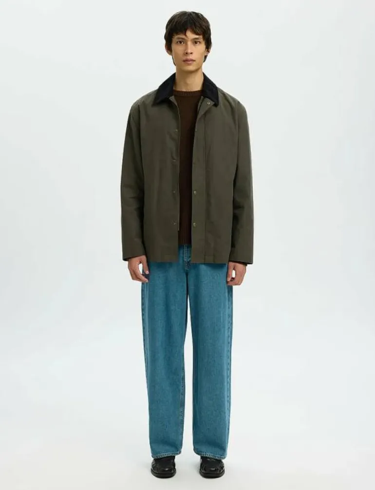 SLHWALTER WAXED COTTON 2.0 JKT NOOS - Tunna jackor