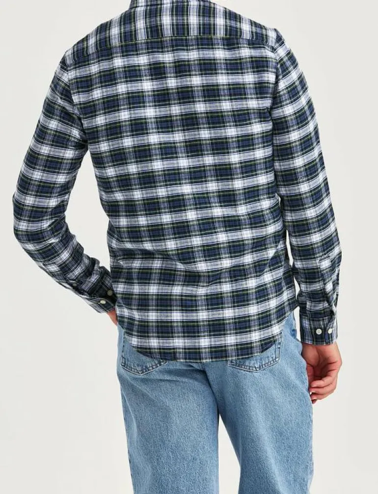 Soft Twill Tartan Shirt-Slim Fit - Rutiga skjortor
