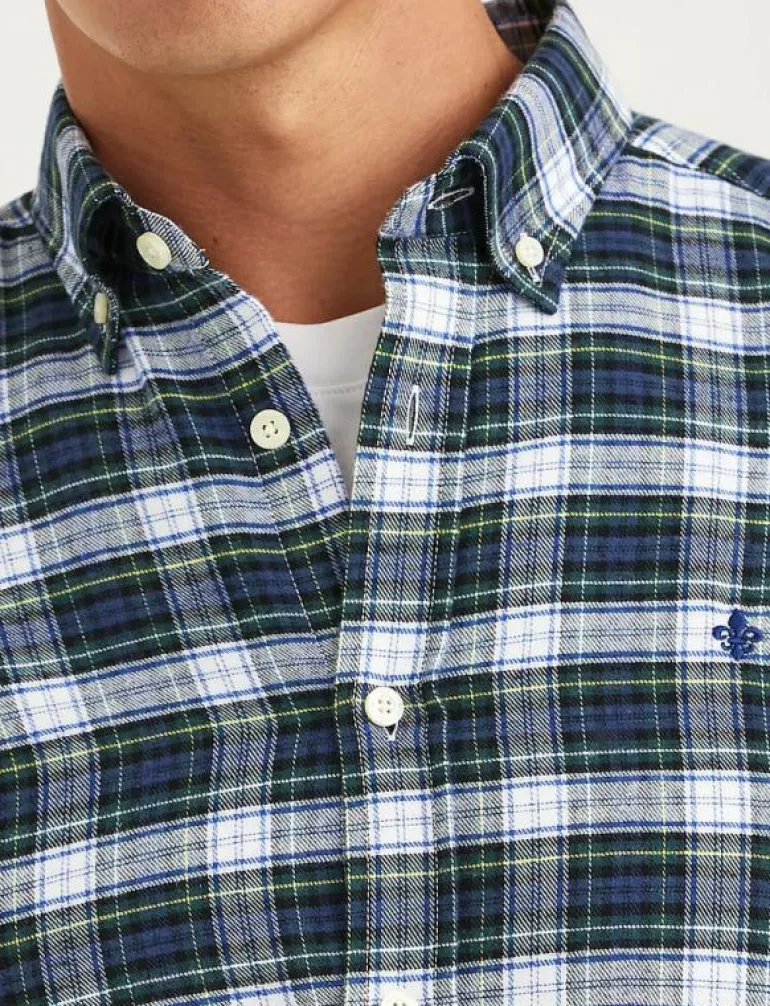 Soft Twill Tartan Shirt-Slim Fit - Rutiga skjortor