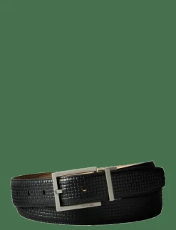 SQUARE BUCKLE EMBOSSED WOVEN 32M - Skärp
