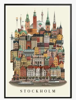 Stockholm small poster - Posters