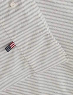 Striped Cotton Poplin Bed Set - Påslakanset