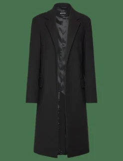 Structured double fabric coat with belt - Ullkappor