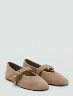 Suede leather ballet flats - Ballerinas