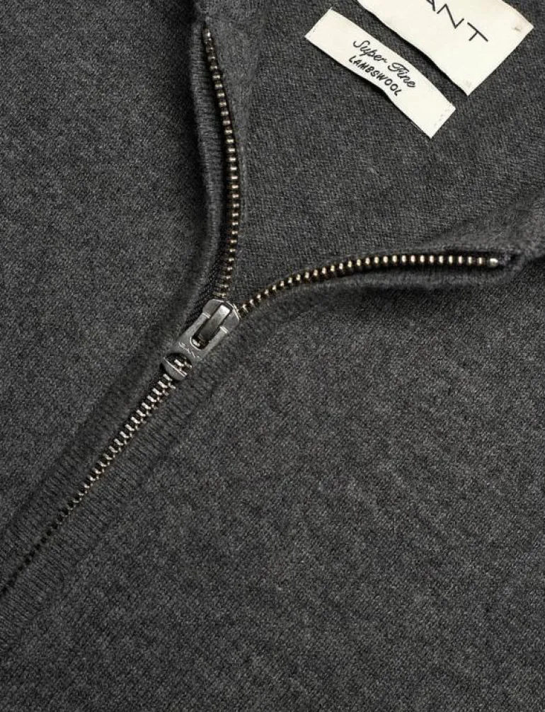 SUPERFINE LAMBSWOOL ZIP HOODIE - Huvtröjor