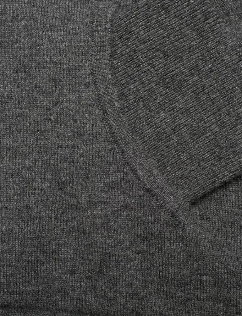 SUPERFINE LAMBSWOOL ZIP HOODIE - Huvtröjor