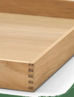 Teak Tray Square Even - Brickor