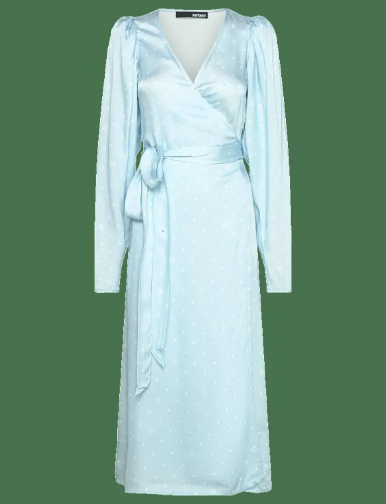 TEXTURED MIDI WRAP DRESS - Omlottklänningar