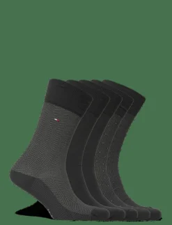 TH MEN SOCK 5P GIFTBOX HERRINGBON - Vanliga strumpor